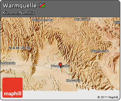 Satellite Panoramic Map of Warmquelle