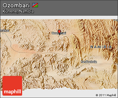 Satellite Panoramic Map of Ozombari