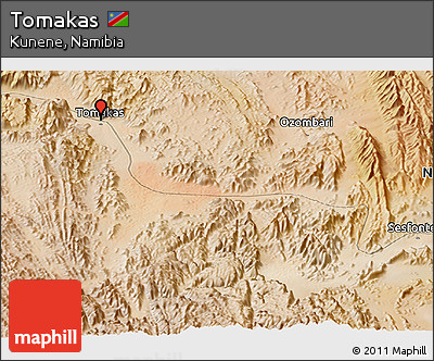 Satellite Panoramic Map of Tomakas