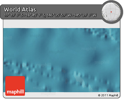 Satellite 3D Map of the Area around 19° 2' 1" S, 146° 7' 30" W