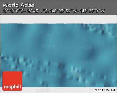 Satellite 3D Map of the Area around 19° 2' 1" S, 146° 7' 30" W