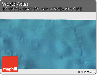 Satellite 3D Map of the Area around 19° 2' 1" S, 149° 40' 30" E