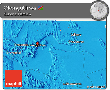 Political 3D Map of Okongutirwa