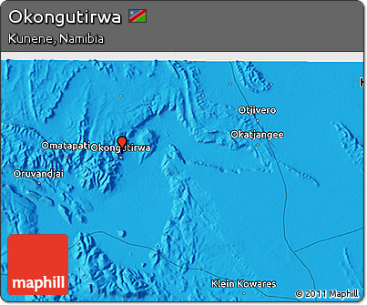 Political 3D Map of Okongutirwa