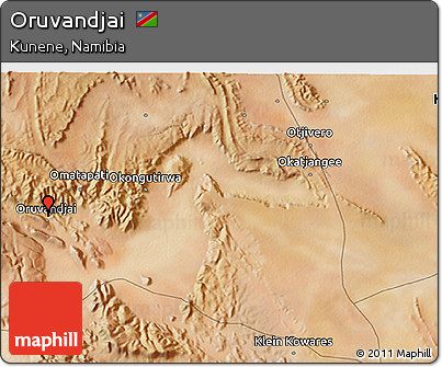 Satellite 3D Map of Oruvandjai
