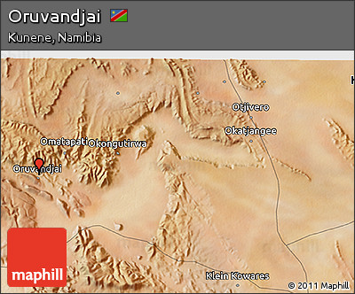 Satellite 3D Map of Oruvandjai