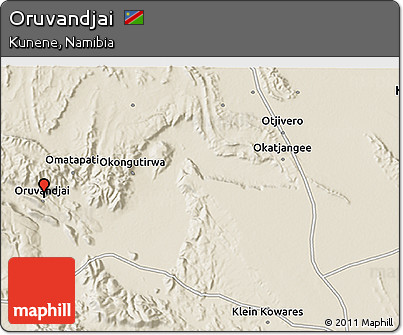 Shaded Relief 3D Map of Oruvandjai