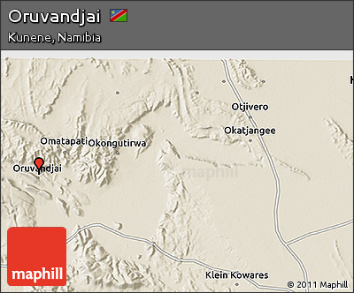 Shaded Relief 3D Map of Oruvandjai