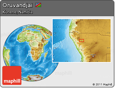Physical Location Map of Oruvandjai