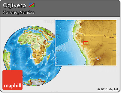 Physical Location Map of Otjivero