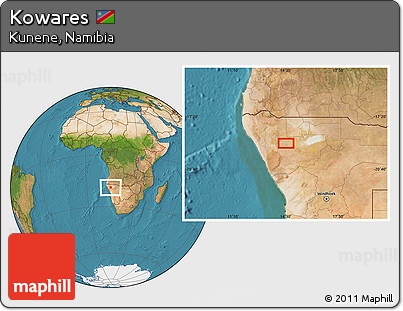 Satellite Location Map of Kowares
