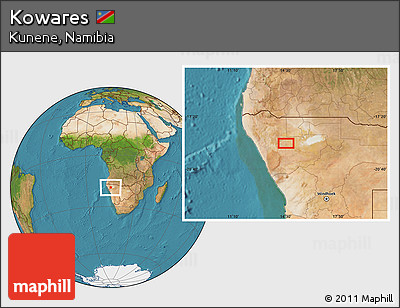 Satellite Location Map of Kowares