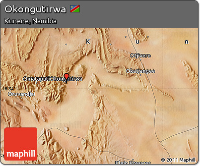 Satellite Map of Okongutirwa