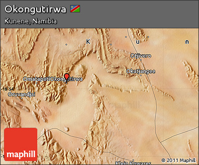 Satellite Map of Okongutirwa