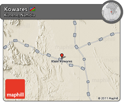 Shaded Relief Map of Kowares