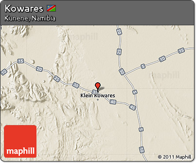 Shaded Relief Map of Kowares