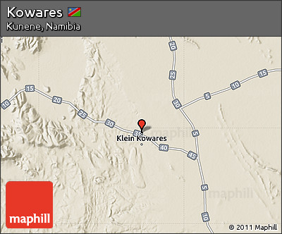 Shaded Relief Map of Kowares