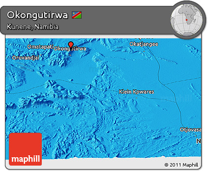 Political Panoramic Map of Okongutirwa