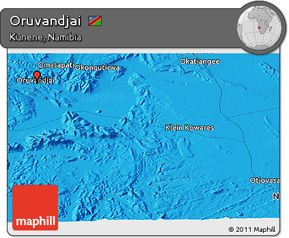 Political Panoramic Map of Oruvandjai