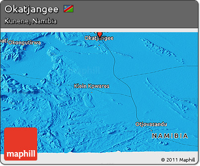 Political Panoramic Map of Okatjangee