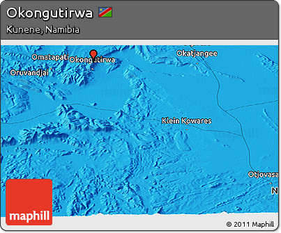 Political Panoramic Map of Okongutirwa