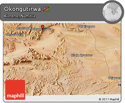 Satellite Panoramic Map of Okongutirwa