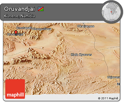 Satellite Panoramic Map of Oruvandjai