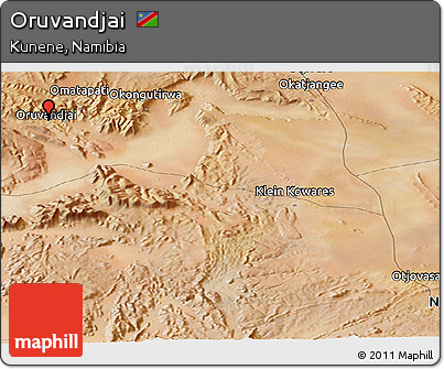 Satellite Panoramic Map of Oruvandjai