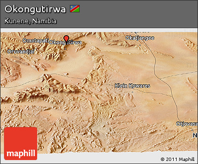Satellite Panoramic Map of Okongutirwa
