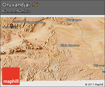Satellite Panoramic Map of Oruvandjai