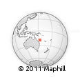 Outline Map of the Area around 19° 2' 1" S, 153° 55' 30" E, rectangular outline
