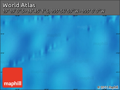 Physical Map of the Area around 19° 2' 1" S, 155° 28' 29" W
