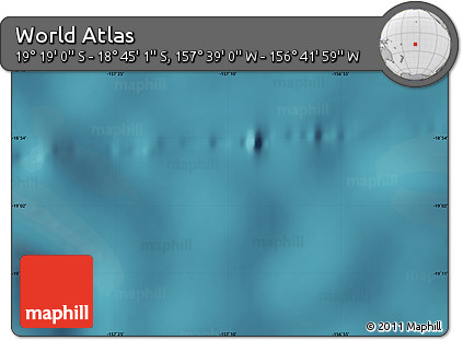 Satellite Map of the Area around 19° 2' 1" S, 157° 10' 30" W