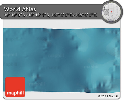 Satellite 3D Map of the Area around 19° 2' 1" S, 167° 31' 30" E
