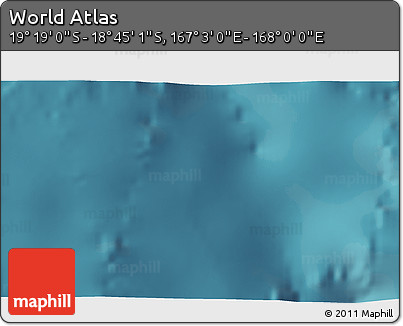 Satellite 3D Map of the Area around 19° 2' 1" S, 167° 31' 30" E