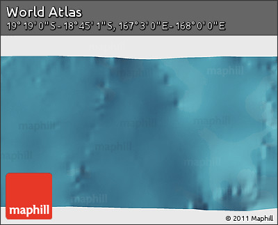 Satellite 3D Map of the Area around 19° 2' 1" S, 167° 31' 30" E