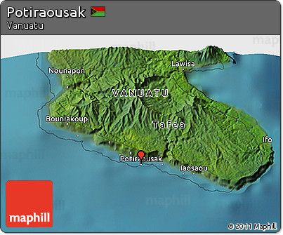 Satellite 3D Map of Potiraousak