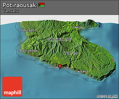 Satellite 3D Map of Potiraousak