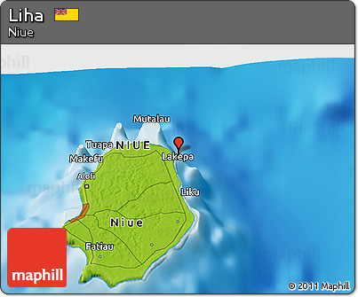Physical 3D Map of Liha