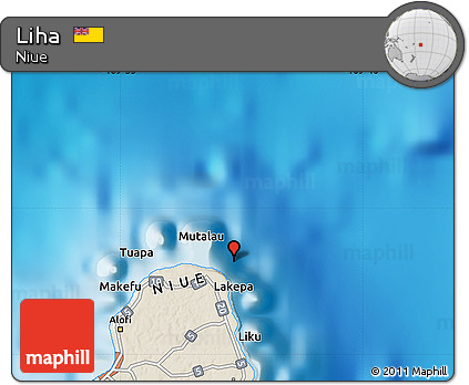 Shaded Relief Map of Liha
