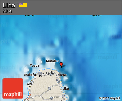 Shaded Relief Map of Liha