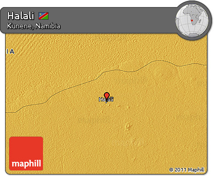 Physical 3D Map of Halali