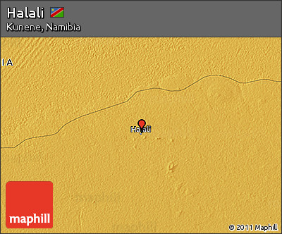 Physical 3D Map of Halali