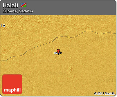 Physical 3D Map of Halali