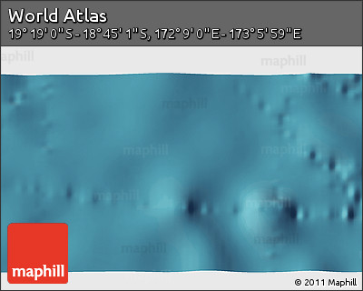 Satellite 3D Map of the Area around 19° 2' 1" S, 172° 37' 30" E
