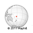 Outline Map of the Area around 19° 2' 1" S, 176° 52' 30" E, rectangular outline