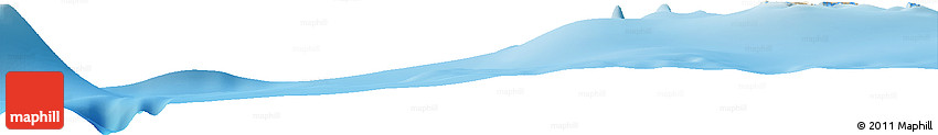 Shaded Relief Horizon Map of Undu