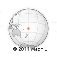 Outline Map of Undu, rectangular outline