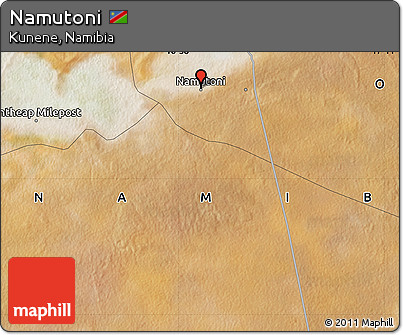 Satellite Map of Namutoni