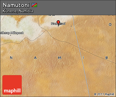 Satellite Map of Namutoni